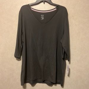 Ladies Plus Size HUE Sleepwear shirt, size 2X.